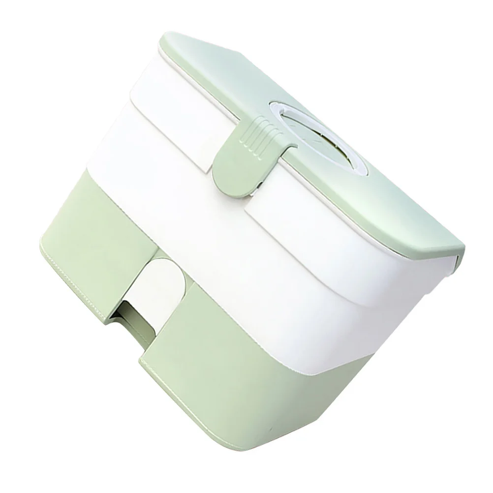 First Aid Box Large Capacity Medicine Organizer Portable Dual Handle Pp Material For Home Office Travel Multi-Purpose