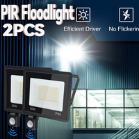 2PCS 50W LED Flood Light Waterproof Spotlight Floodlights Outdoor Patio Street Courtyard Garden Street Gate Wall Lighting