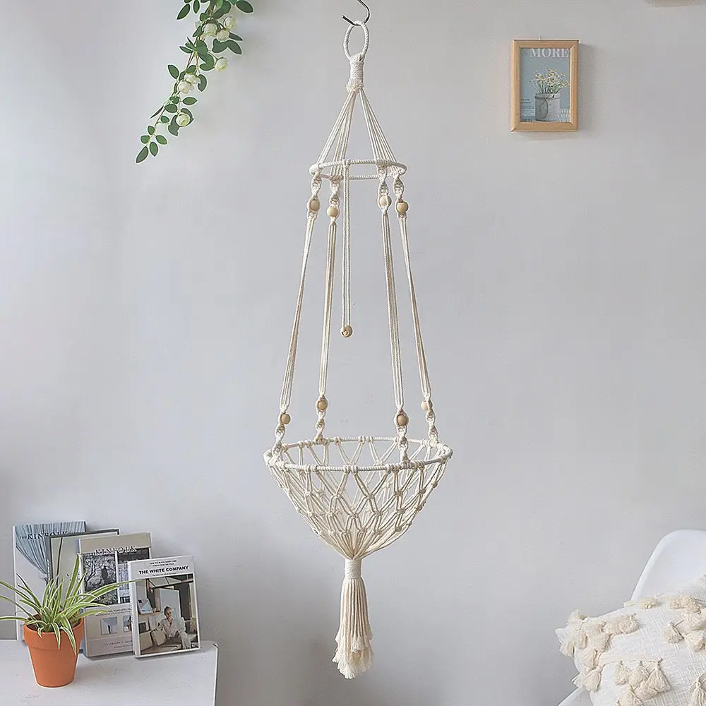 Large Macrame Cat Hammock Macrame Hanging Swing Cat Dog Bed Basket Home Pet Cat Accessories Dog Cat\'s House Puppy Bed Gift