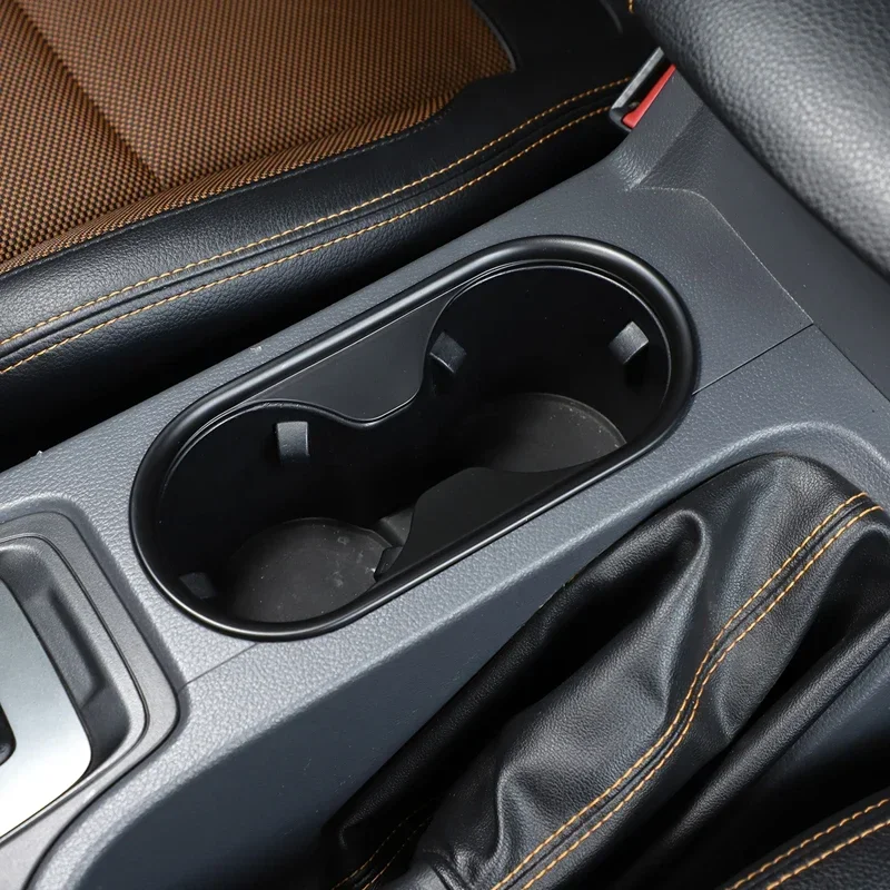 

For 2015-2021 Ford Ranger Wildtrak ABS carbon fiber car styling car central control water cup frame sticker car interior parts