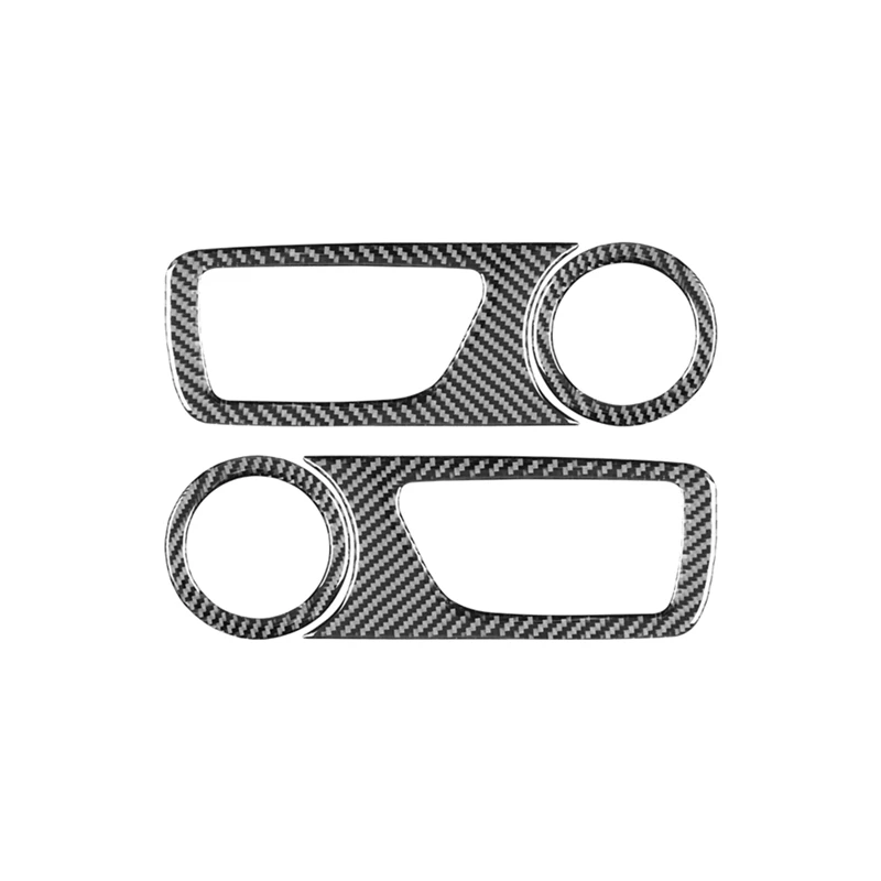 

For Toyota Tacoma 2011-2015 Soft Carbon Fiber Car Front Door Handle Speaker Cover Trim Interior Spare Parts Accessories