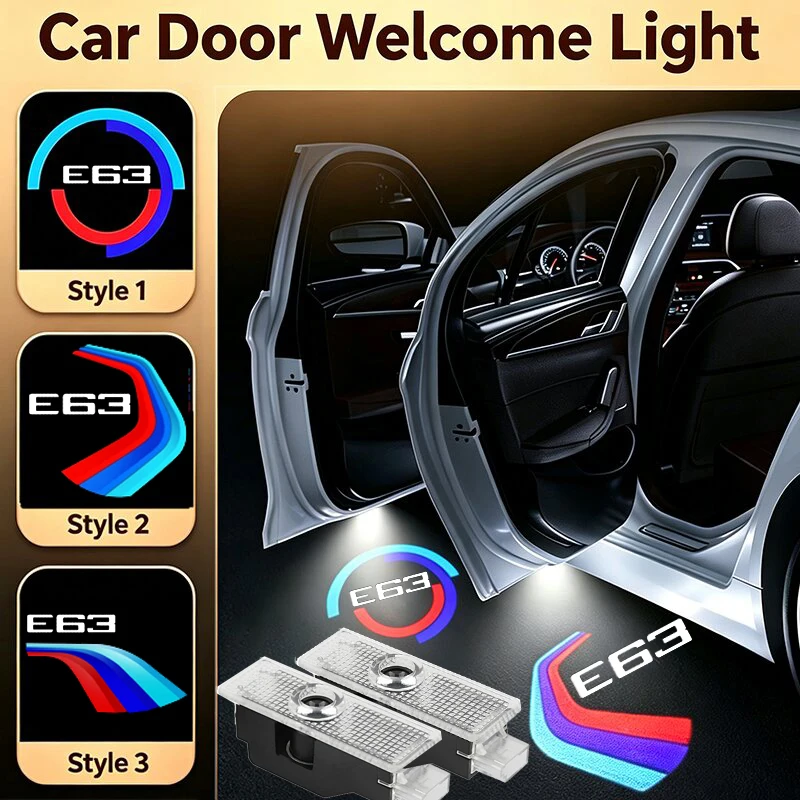 2PCS LED Car Door Welcome Lights for BMW 6 Series E63 2004-2010 630i 645Ci 650i Projector Courtesy Ghost Shadow Lamp Accessories