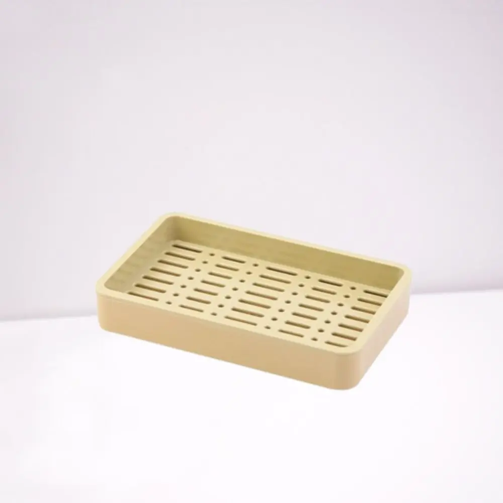 Self Draining Double Layer Soap Box Quick Drain Simple Soap Dish Waterproof Easy To Rinse Drain Soap Box Kitchen Accessories