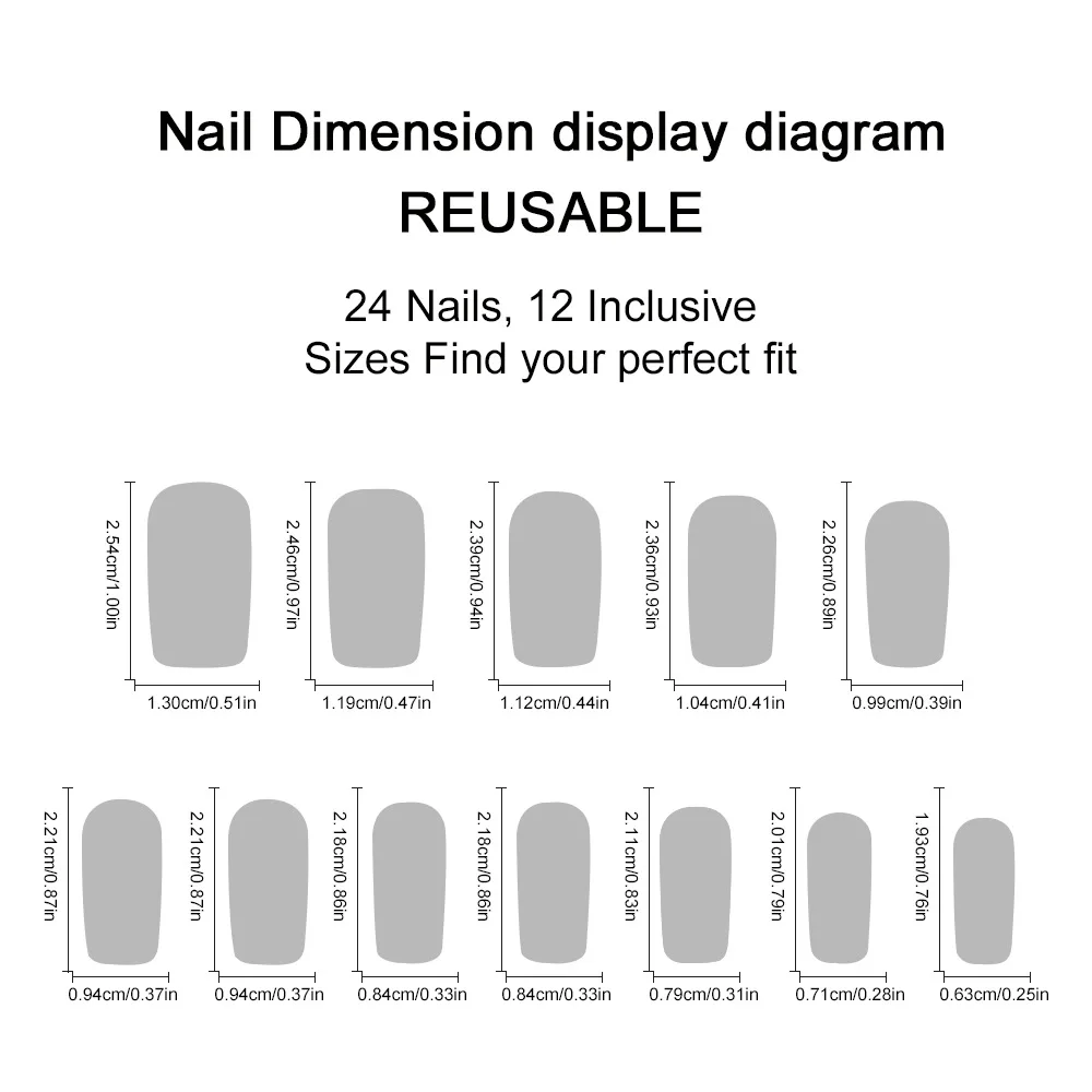 24個入り グリッターフレンチプレスオンフェイクネイル シンプルブラックスター カラフルラインストーン付き ミディアムスクエア付け爪 インスタイルネイル