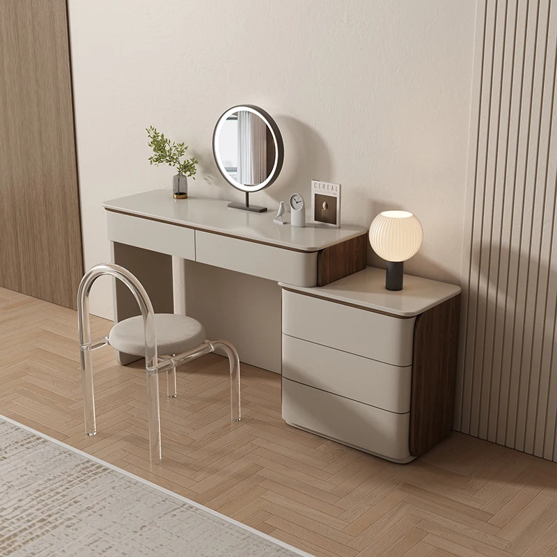 

Large Size European Vanity Table Unique Lounge Clear Decoration Beauty Dressing Table Wooden Comoda Pra Quarto Room Decorations