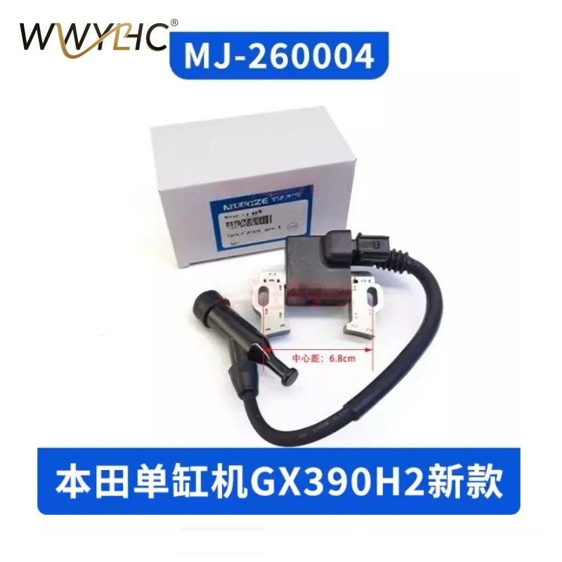 

Подходит для аксессуаров для двигателей: высоковольтный блок зажигания для двухцилиндровых генераторов GX390H2, GX630/690