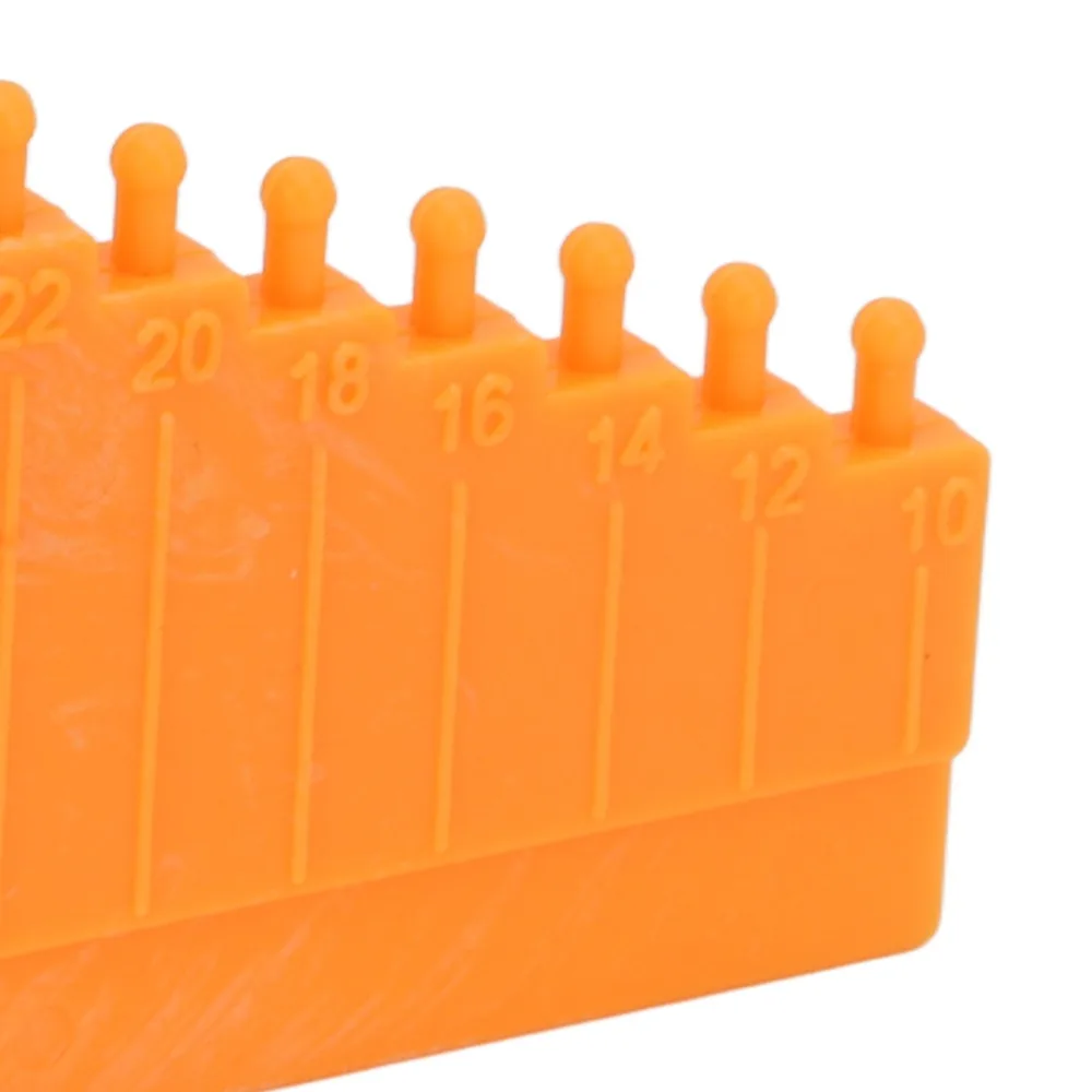5pcs ABS Carp Fishing Hair Gauge Lightweight Orange Carp Fishing Hair Knot Puller 10mm to 40mm Fishing Hair Knot Puller view 2