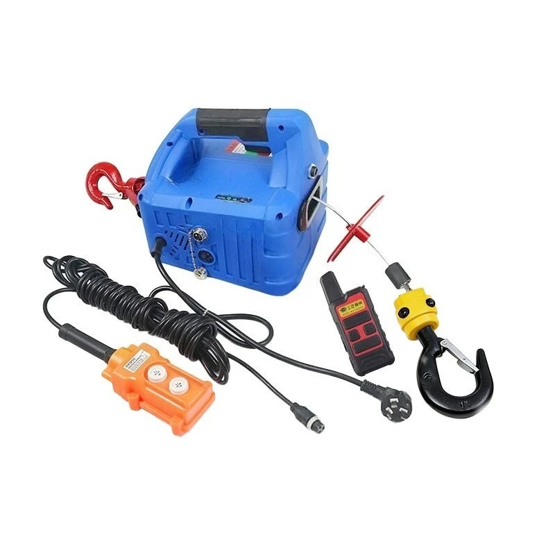 220V crane crane portable electric hoist small crane small household hoist wire rope electric hoist