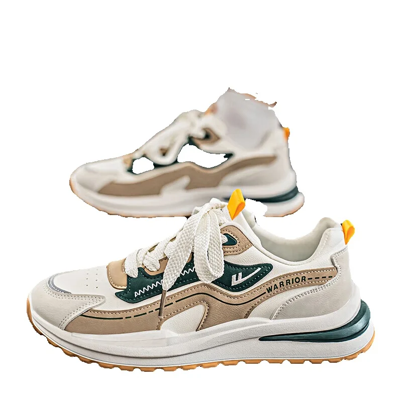 Men's Running Shoes Lightweight Soft Sole Leather Trainers_voghion.com