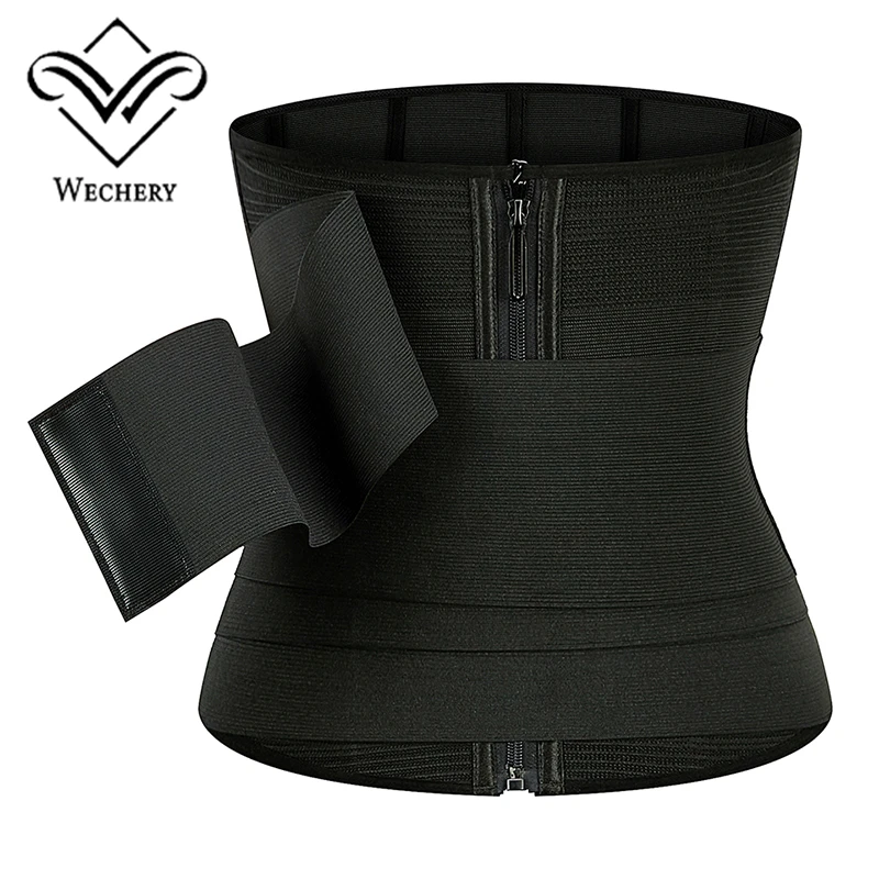 

Wechery Slimming Strap Women Sport Waist Trainer Cincher Belly Sheath Abdomen Fat Burning Belt Body Shaper Tummy Control Girdle