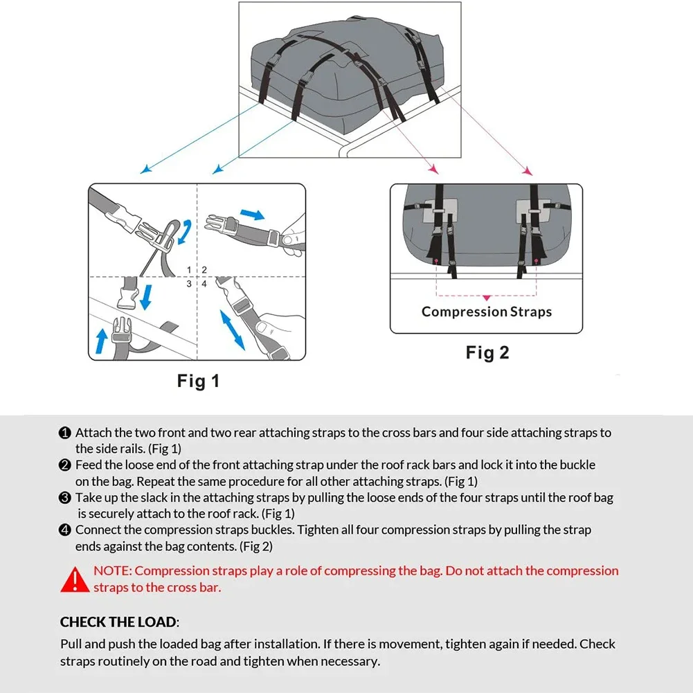 Practical Brand New Car Exterior Accessories Roof Package Cargo Bag Waterproof Carrier 109*86*43cm 1pc Car Roof