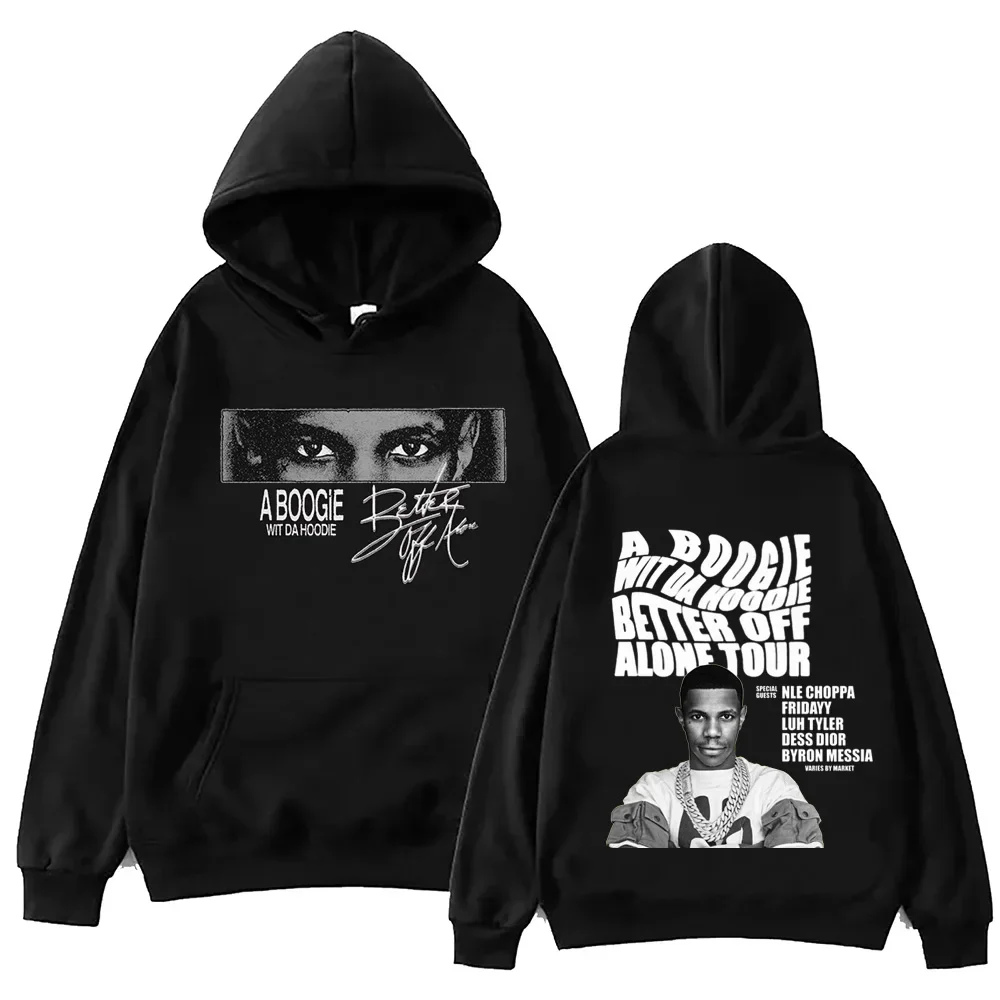 A Boogie Wit Da Hoodie Better Off Alone  Hoodie Harajuku  Pullover Tops Man Woman Sweatshirt Fans Gift