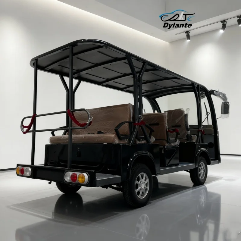 Manufacturer Affordable Lead-Acid Battery And Lithium Battery Optional Powered Electric Sightseeing Shuttle Bus Pure For Adults