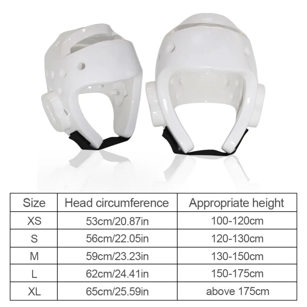 Professional Taekwondo White Helmet Muay Thai Sanda Karate Free Combat Training Tools Sports Equipment