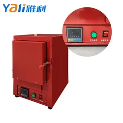High Temperature Electric Furnace Equiped with 4 PCS 4X9 Inch Flask Mini Foundry Oven Wax Melting Device for Jewelry Casting