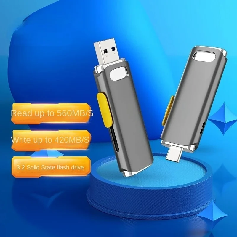 

USB-накопитель Type-C USB3.2 с объемом памяти 128 ГБ, двойным интерфейсом для мобильных телефонов и компьютеров, высокоскоростное устройство хранения данных R36C
