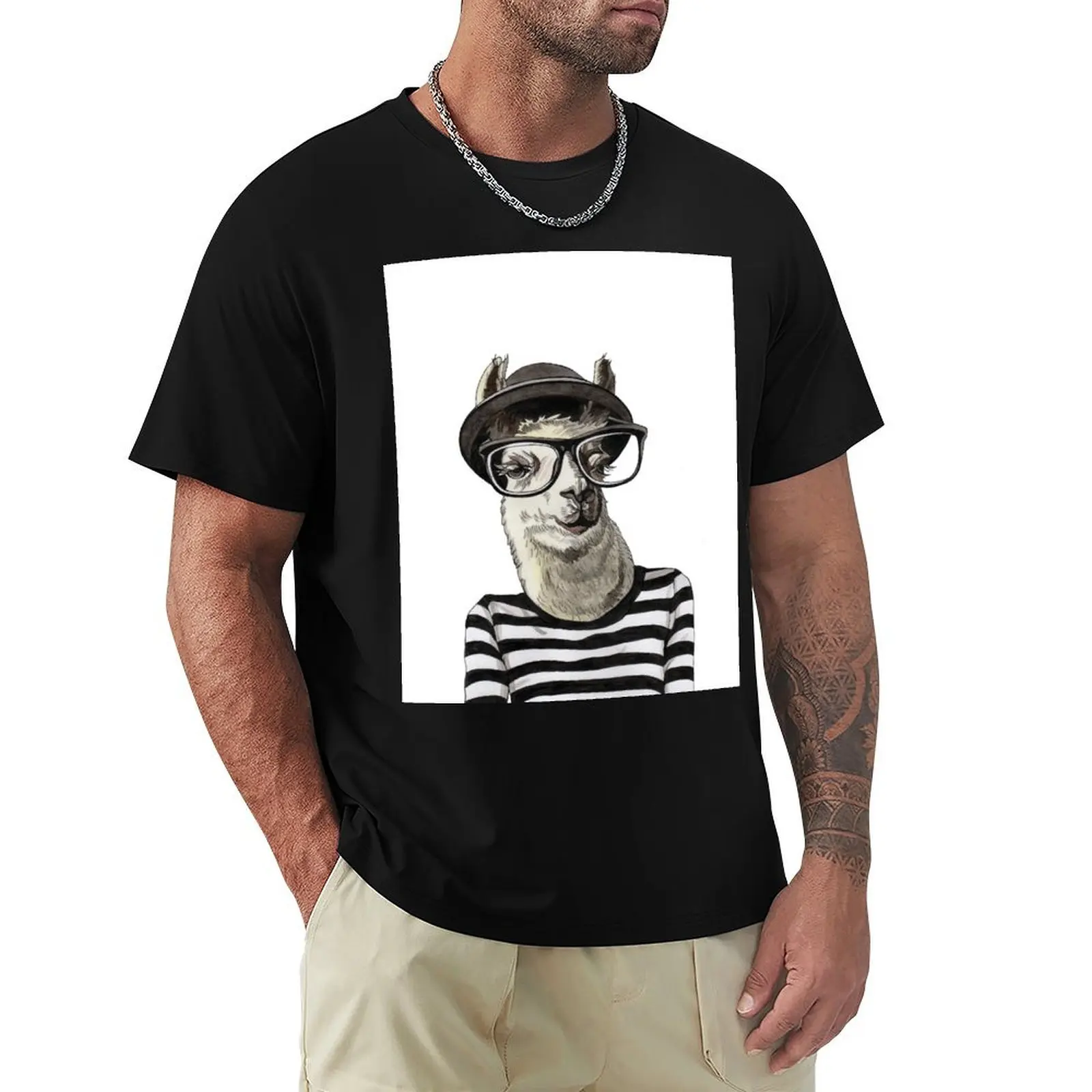LLama T-Shirt Large Size Soft Cotton T-Shirt