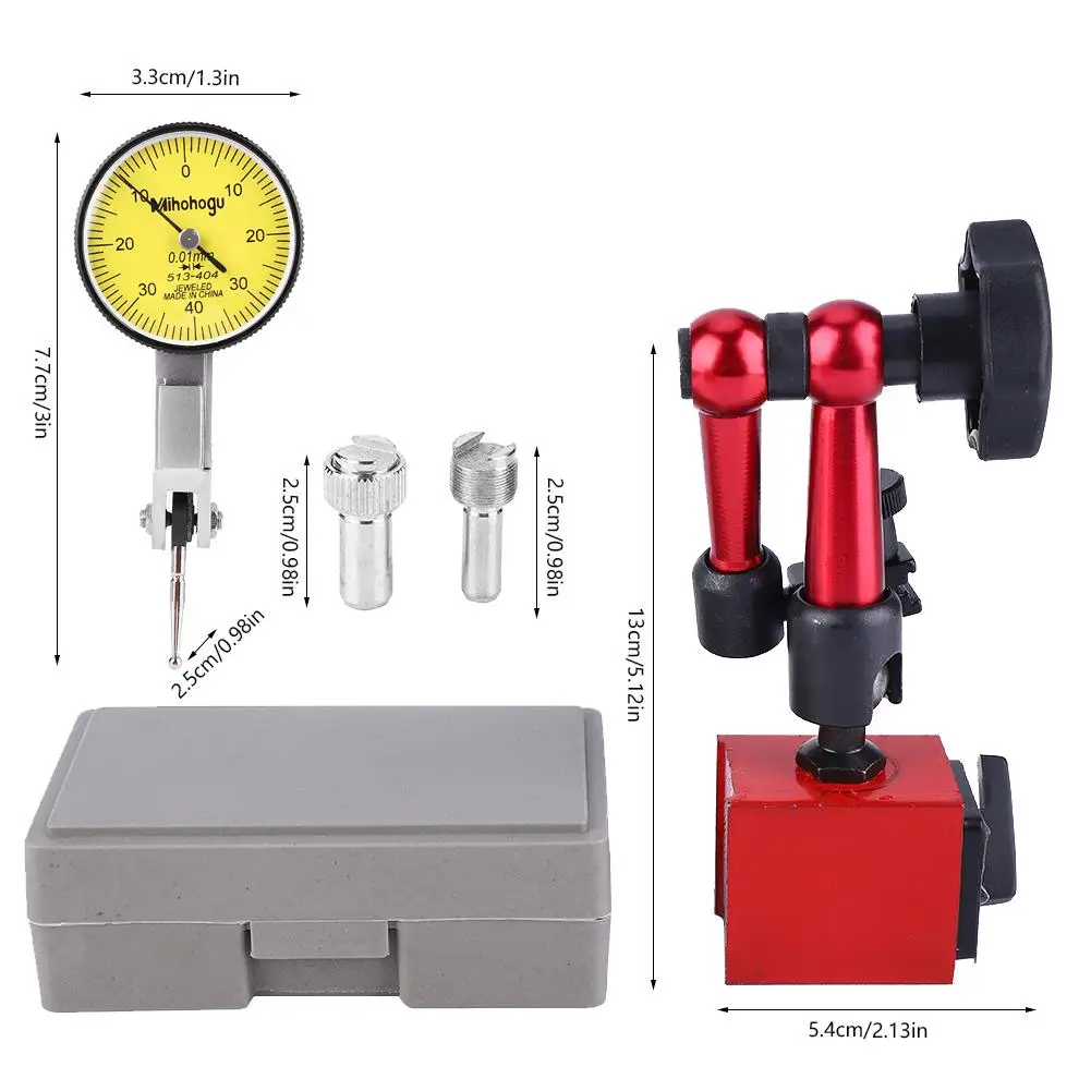 

Dial Indicator Gauge 0~0.8mm High Accuracy Lever Test Indicator for Multiple Uses Indicator Indicator Gauge Test Indicator