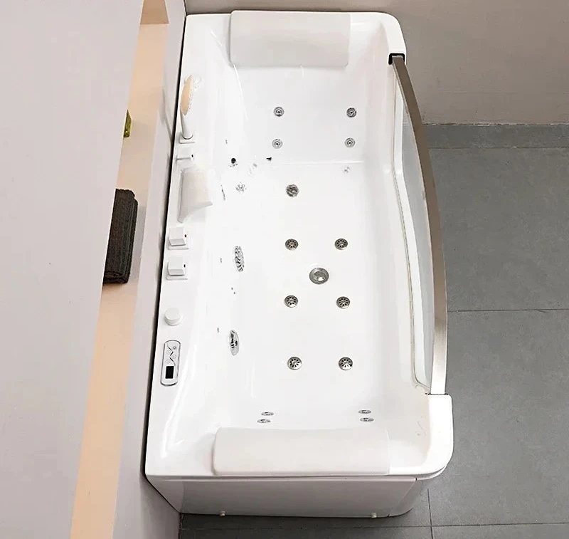 X-S small apartment acrylic massage surfing intelligent constant temperature heating bathtub basin 1.4-1 meters HG