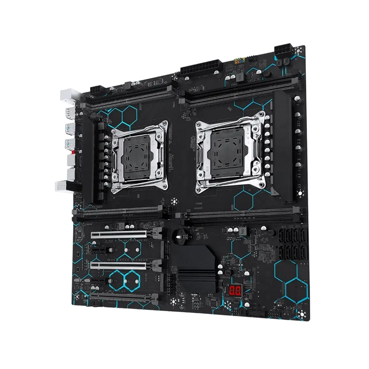 AA80 MACHINIST X99 MD8 Motherboard Dual CPU E-ATX Support Xeon LGA 2011-3 Processor 8 DDR4 Slot USB3.0 SATA3 NVME M.2