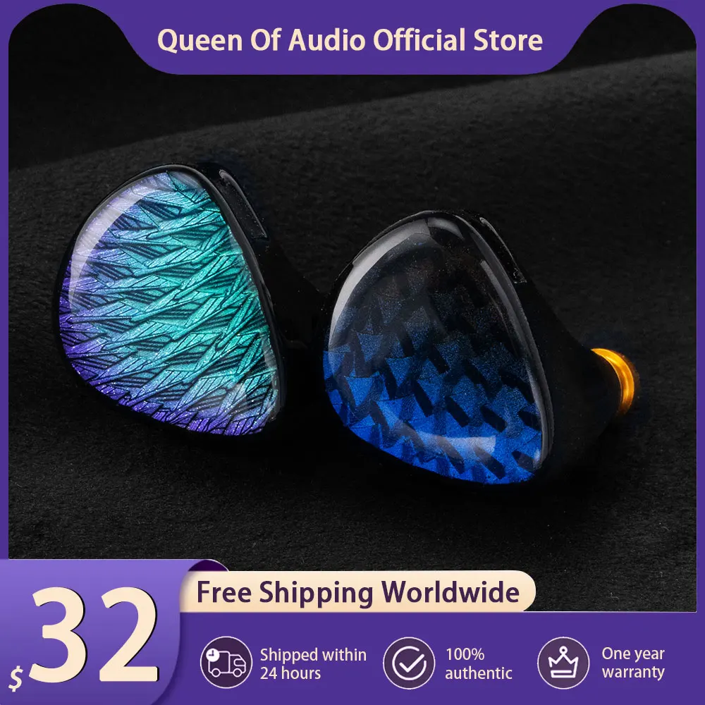 

New Celest Wyvern Black Remaster Headphone 10mm LCP 2.0 Diaphragm Custom Dynamic Earphones With Detachable Boom Microphone IEMs
