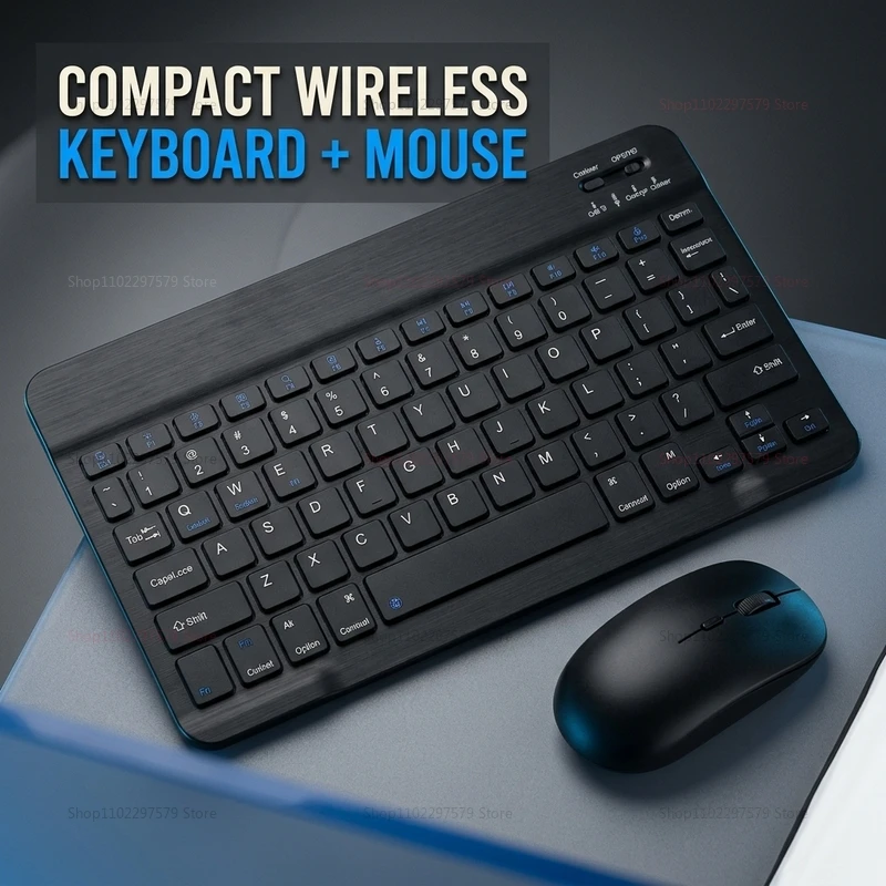 Bluetooth-compatible Keyboard and Mouse For iPad Xiaomi Samsung Huawei Phone Tablet Wireless Keyboard For Android IOS Windows