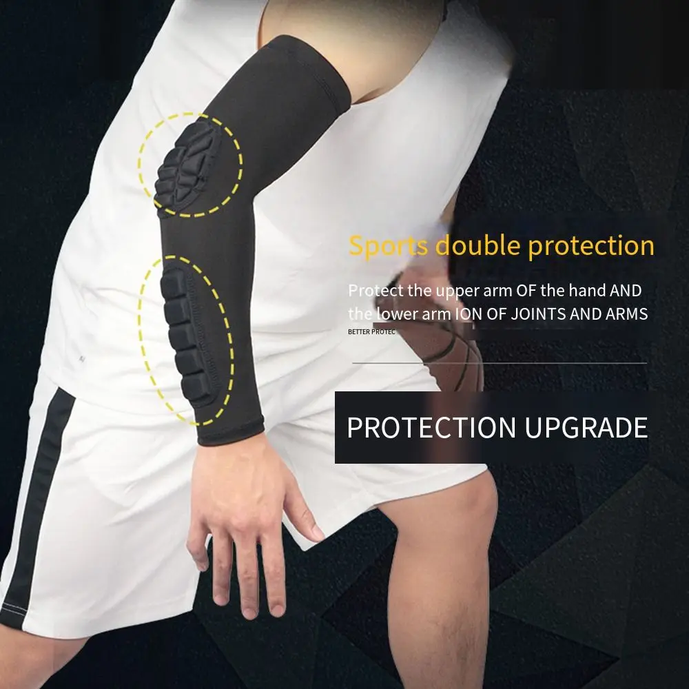 

Anti-slip Padded Elbow Forearm Sleeves Anti-Collision Elastic Honeycomb Elbow Guard Ergonomics Compression Protection Support