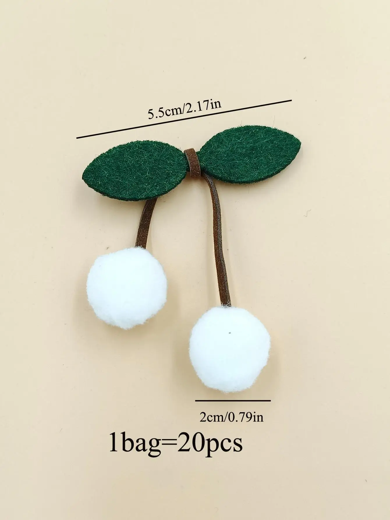 20pcs Clothing Accessories Decorated Cherry DIY