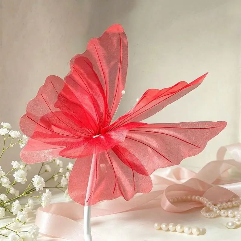 3D Big Simulation Butterfly 50cm 1Pcs Waterproof Fade-resistant Decor for Outdoor Wedding Garden Festival Party Decoration
