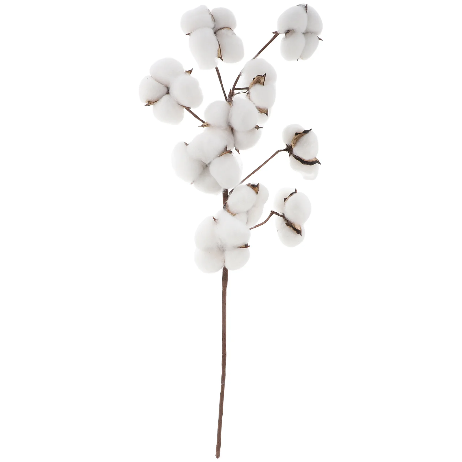 

Farmhouse Style Stems Artificial Dried Cotton Picks Diy Floral Arrangements Fake Flower Decoration Vase Filler Wedding Home