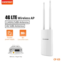 Comfast Outdoor 4G LTE Router 150Mbps 3G/4G SIM Card Routers 90 Users POE USB Power Supply for Outside WiFi Coverage Router
