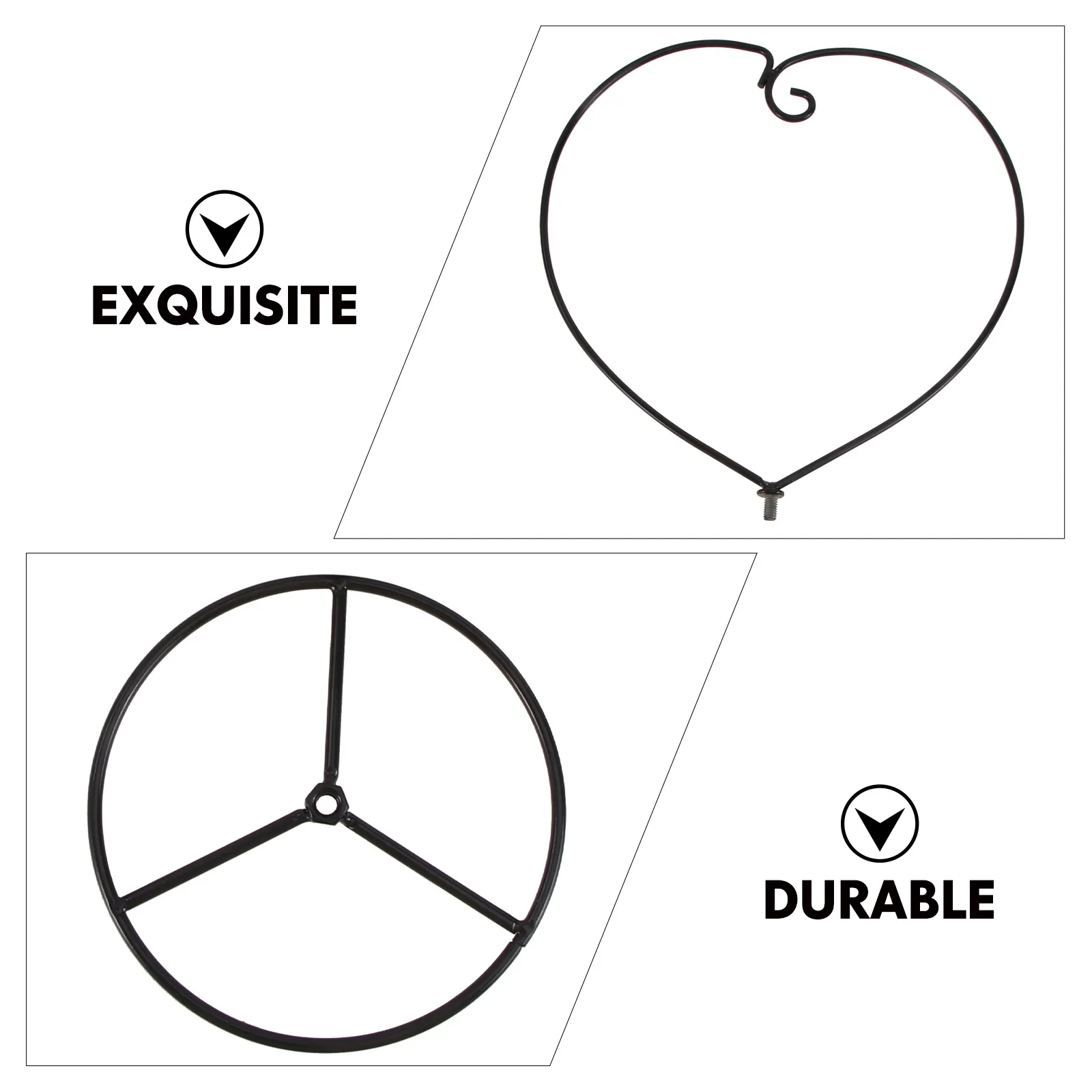 

2pcs Iron Hanging Stand Metal Display Stand For Glass Bottle Micro Landscape Terrarium Simple Hanging Rack Home Office