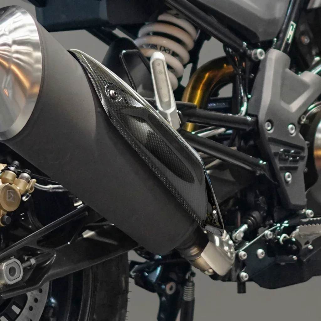 Carbon Fiber Motorcycle Exhaust Pipe Insulation Cover for BMW Motorrad G310GS 2017-2023