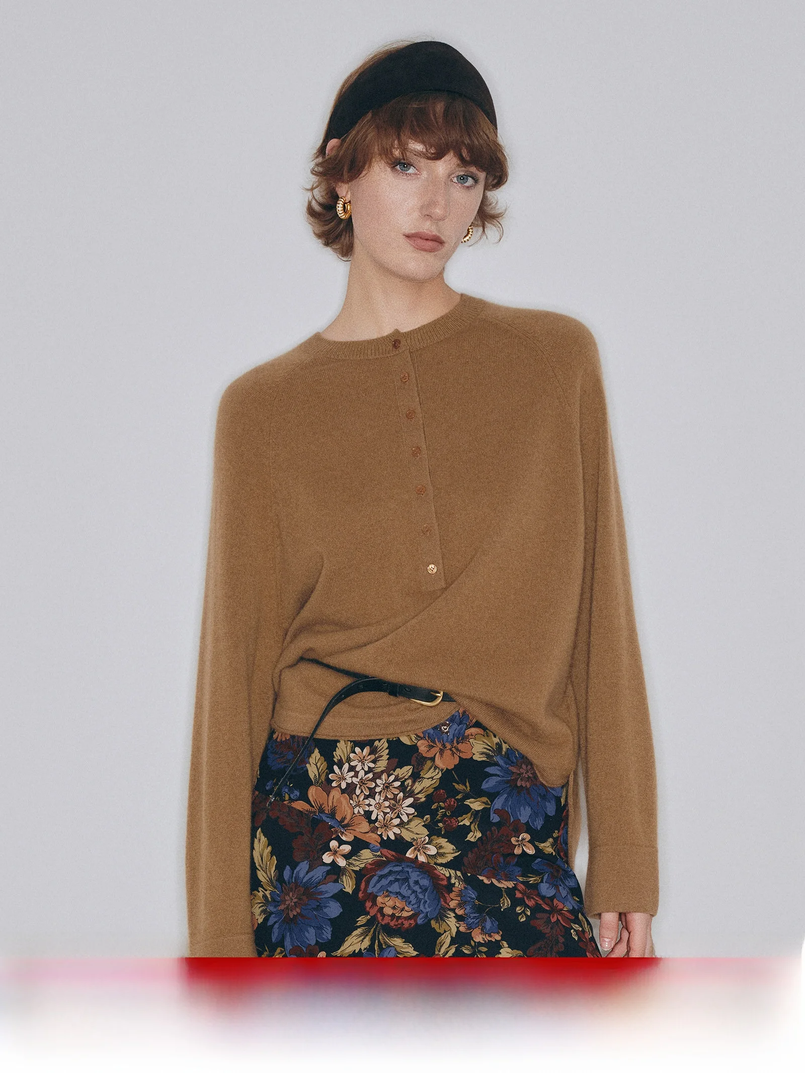 

Круглый вязаный свитер Henry the Little Bug Camere oulder Sve Insertion с цветочным узором, женский повседневный длинный топ све