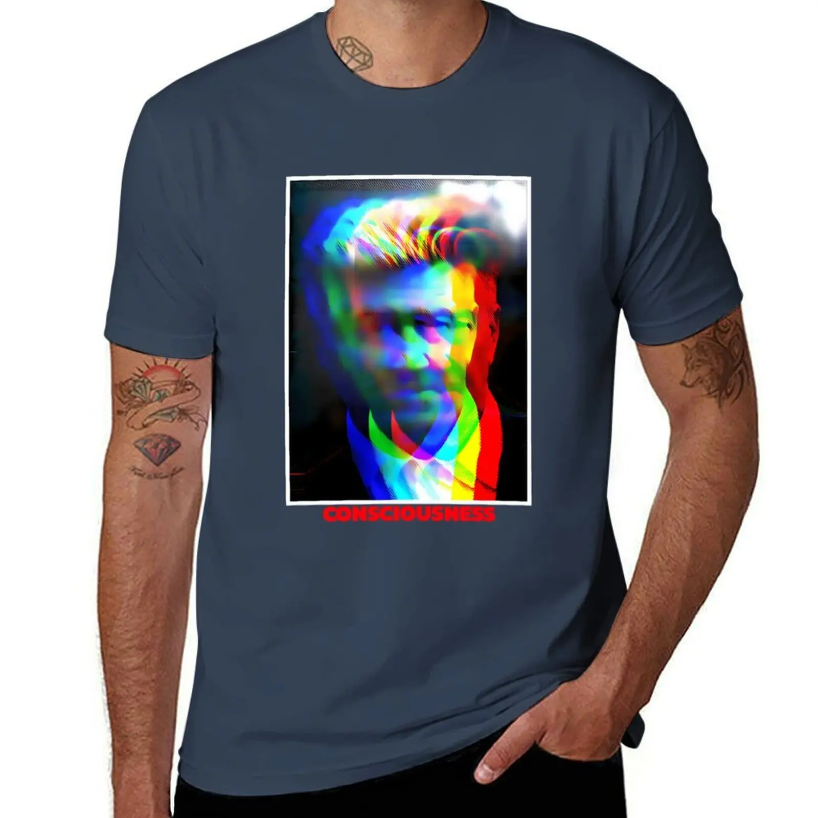 

David Lynch Consciousness T-Shirt man t shirts high quality luxury brand printed t shirts for man T-Shirt