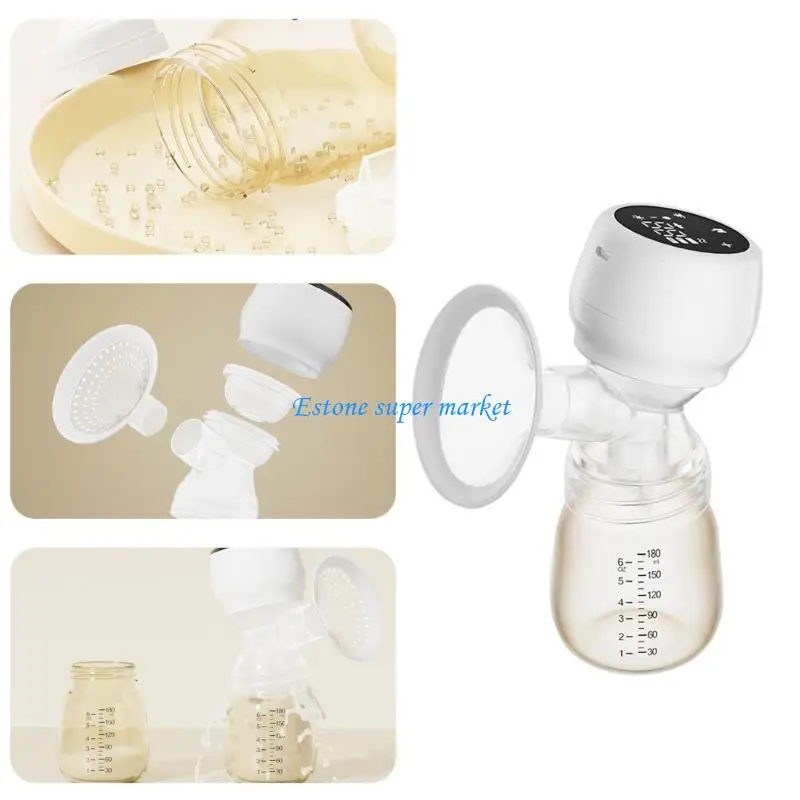 090B Portable Electric Breast Milk Extractor 180ml Capacity with USB Cable Cord