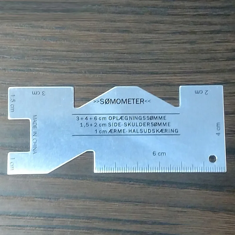 Small Measuring Seam Ruler Metal Patchwork Quiting Seaming Tools