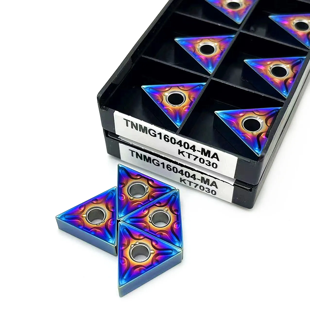 

Высококачественные нано-синие токарные пластины TNMG160404 TNMG160408 серии Blue Flame для фрезерования на станках с ЧПУ, вставки TNMG 160404 TNMG 160408