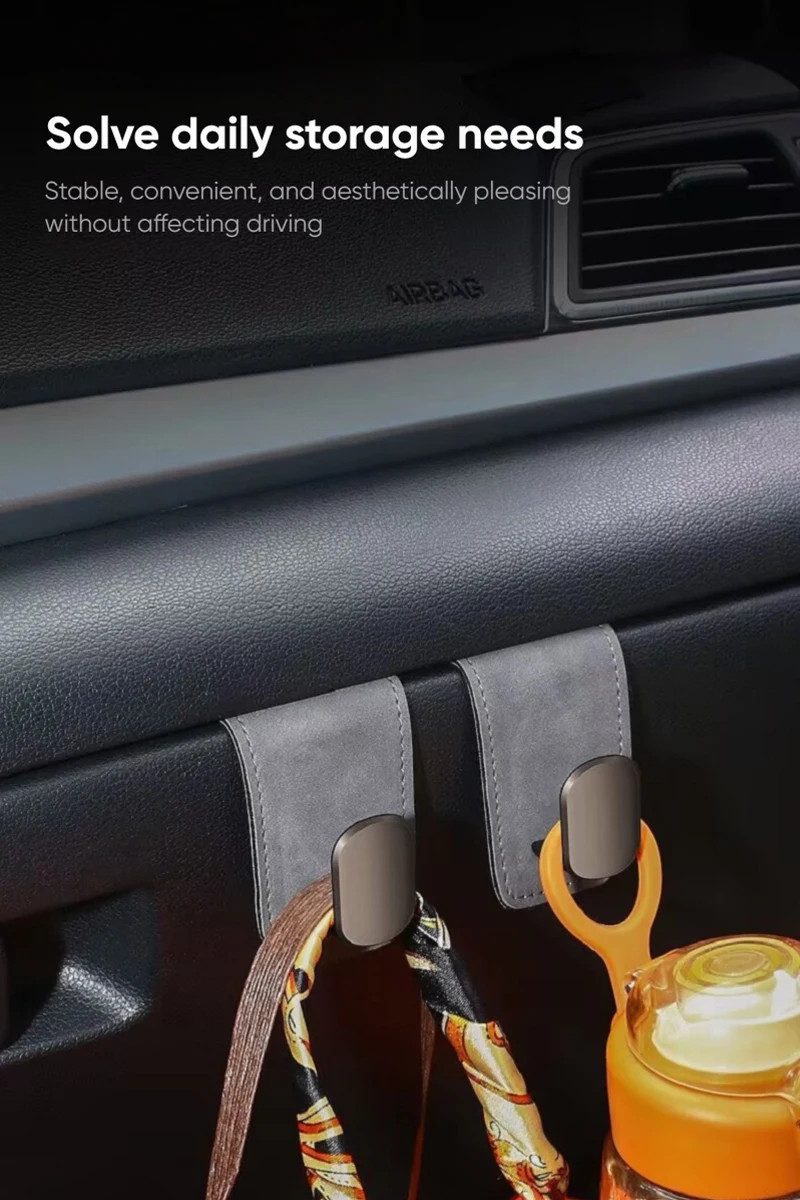 TazerApex Universeller Auto-Handschuhfach-Haken, Aufbewahrungshaken für Handschuhfach, Hängehaken für Taschen, Hüte und Geldbörsen – Detail 3