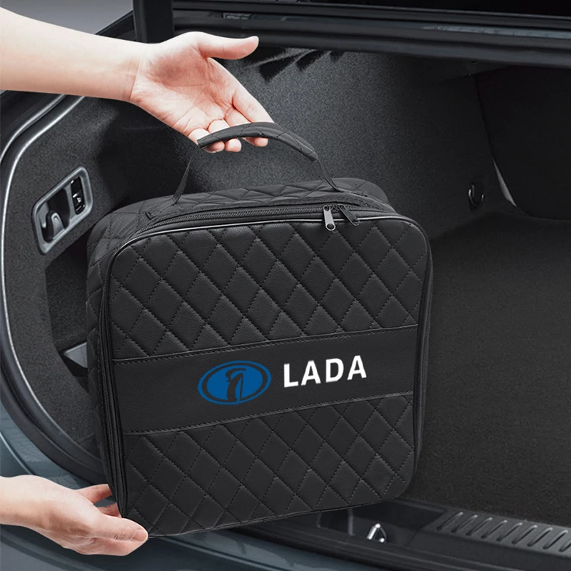 

NEV Car Charging Gun Storage Box Trunk Organizer Tool For Lada Vesta Niva Largus 2107 Xray Priora Granta Kalina Samara 2106