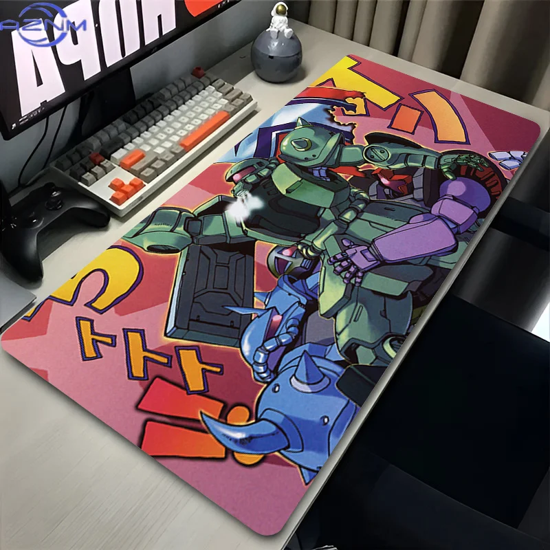 XXL Large Gaming Mouse Pad Hot Sale Mechanical Warrior G-gundam Z-zaku II Desk Mat Designed specifically Gamer Notebook Mousepad