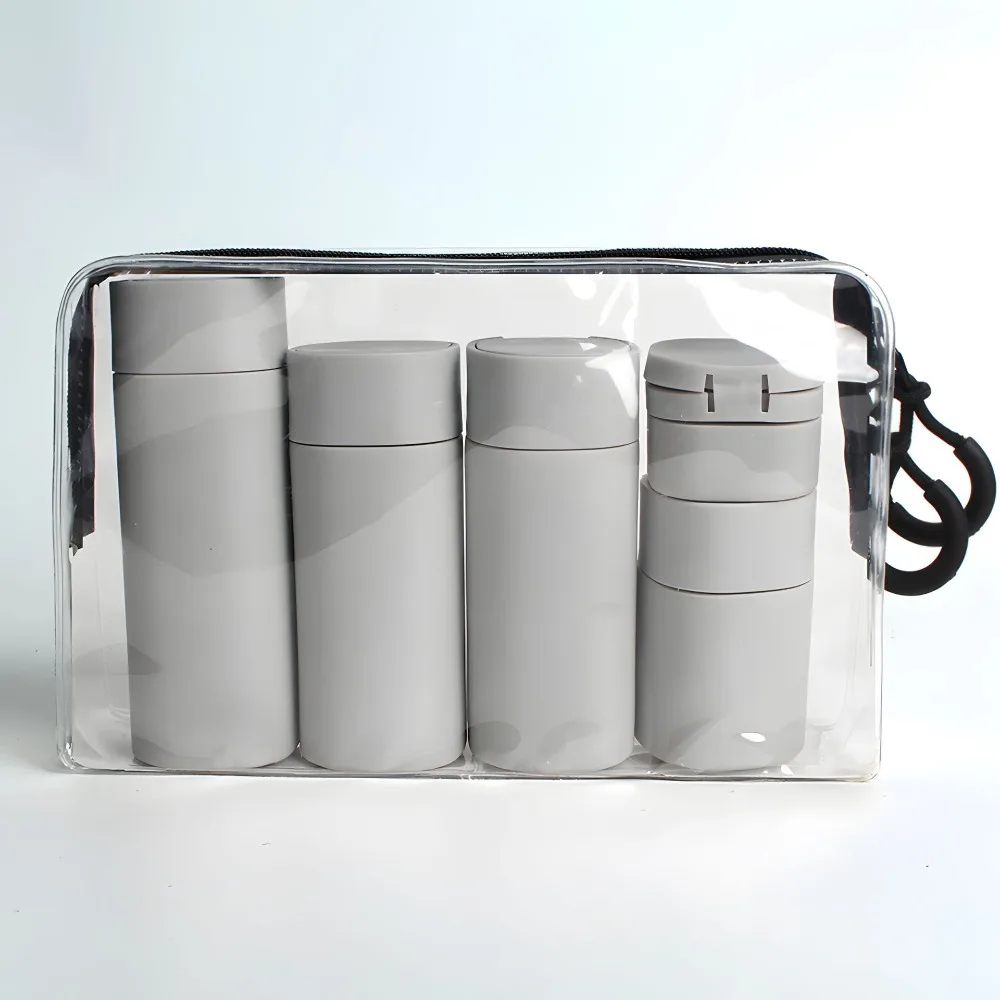 Portable Makeup Dispensing Bottles Nordic Style Empty Bottles Travel Bottles Set Refillable Leak Proof Cosmetic Containers