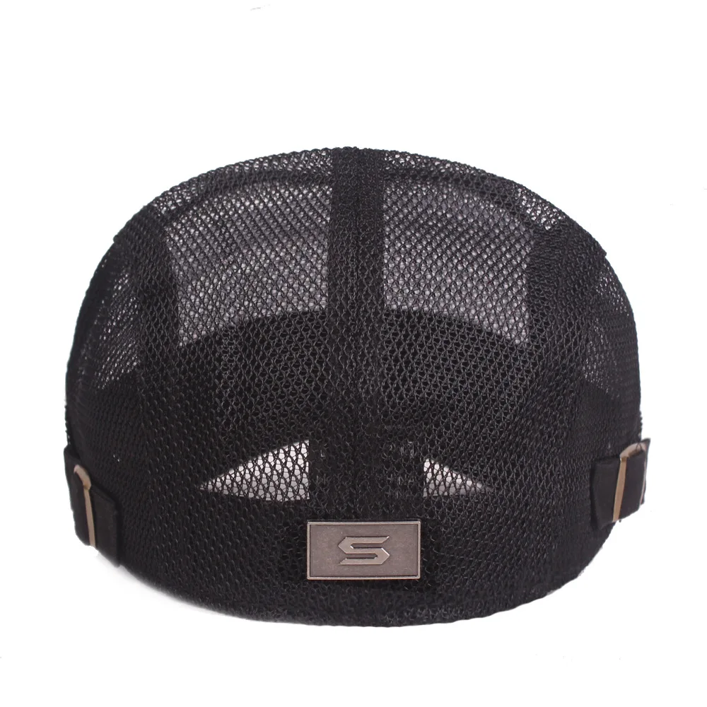 Mesh hat for men and women mesh duckbill hat for spring and summer, breathable and sunshade Literary youth beret