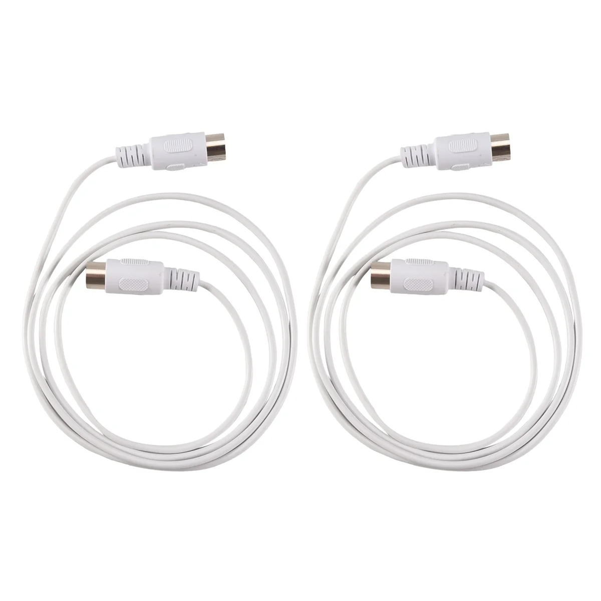 SMIEA 2 ชิ้น MIDI สาย 5 พินชาย 5 พินไฟฟ้าเปียโนคีย์บอร์ด PC Cable, 1.5 เมตร