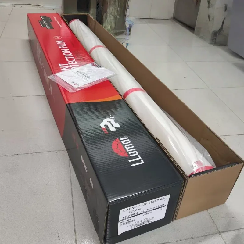 

LLumar самовосстанавливающаяся пленка из ТПУ PPF, глянцевая прозрачная глянцевая черная защитная пленка от краски, устойчивая к царапинам, пятен, выцветает