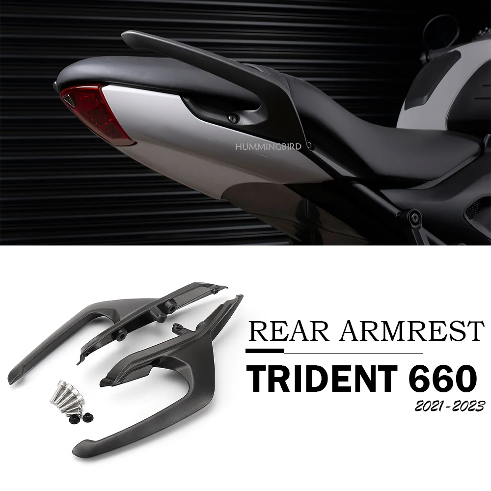 

2023 2022 2021 For Trident 660 New Accessories Rear Grab Bars Seat Pillion Passenger Handle Armrest For TRIDENT660