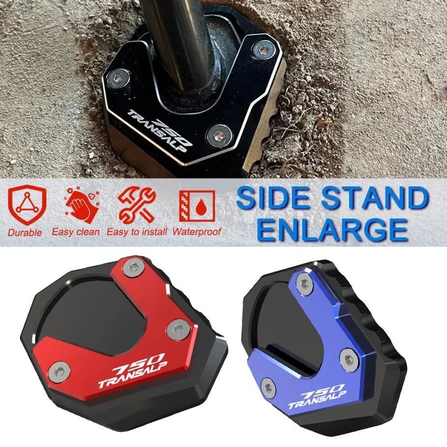 

2023 2024 2025 Motorcycle Accessories New For HONDA XL750 XL 750 TRANSALP 750 Kickstand Enlarger Pad Side Stand Extension Plate