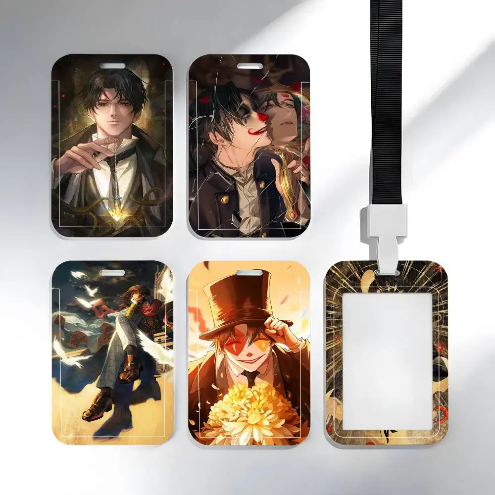

1pc Lord Of M-Mysteries ID Card Sleeve School Card Access ID Card Bus Meal Card Protective Sleeve Easy Push