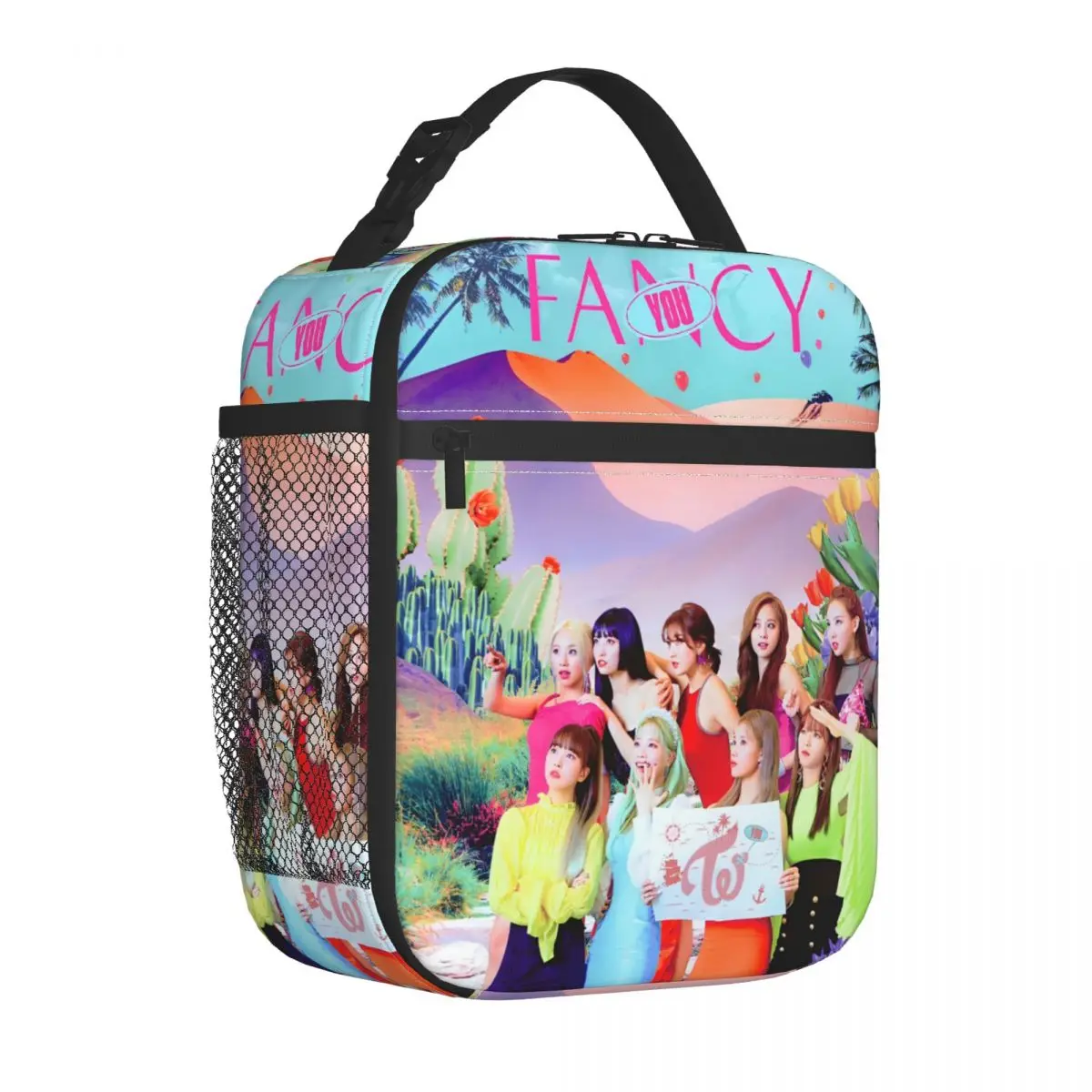 Lunch Box K-POP-TWICE Idol Pattern accessori Lunch Food Box Design unico Cooler Thermal Lunch Box per la scuola