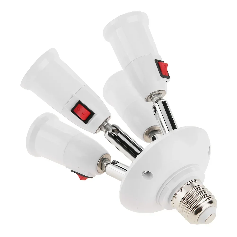 E27 2/3/4/5 in 1 LED Light Bulbs Converter Socket Adapter Standard Lamp Holder Base Converter for  Commercial Lighting Luces Gu